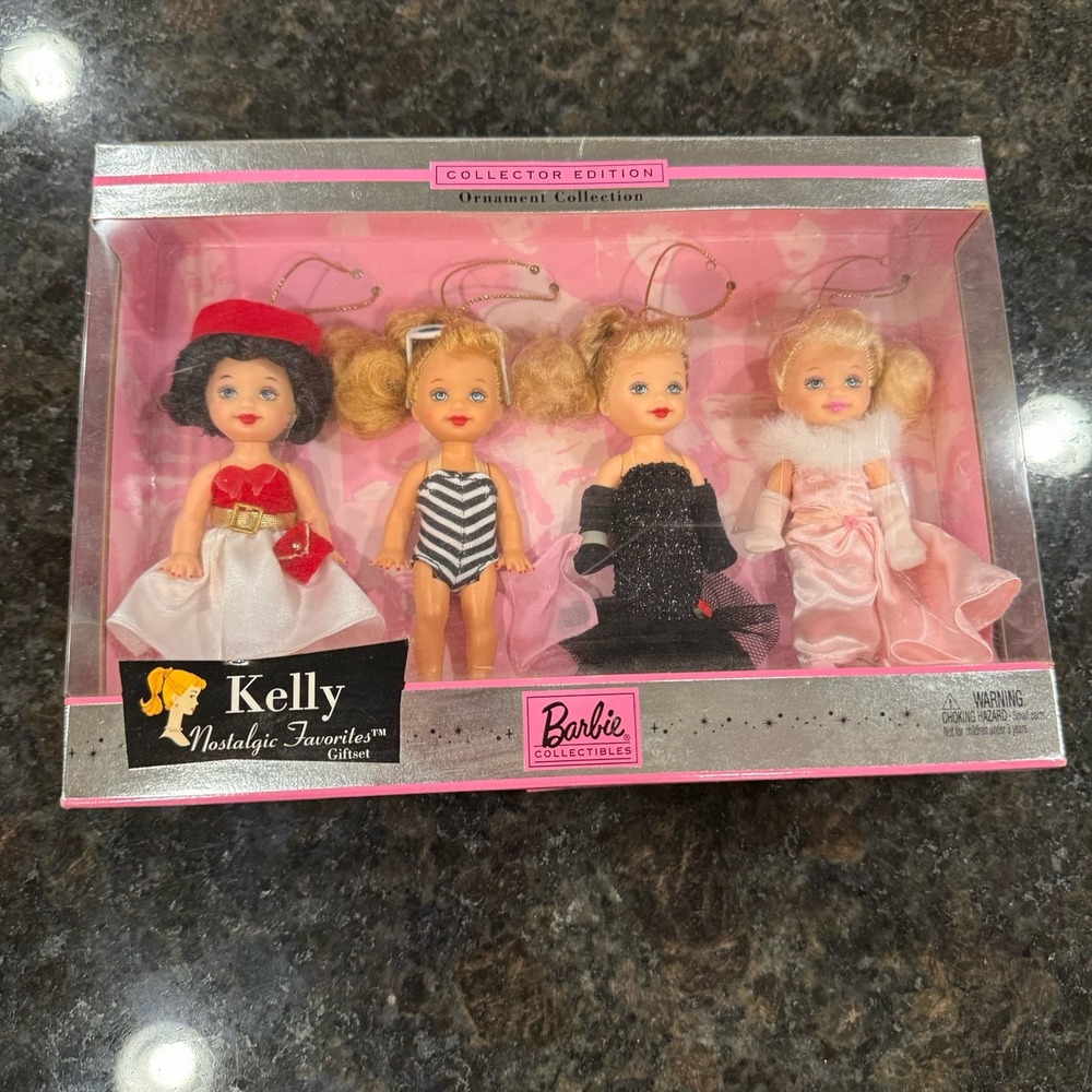 *READ* Barbie Kelly Nostalgic Favorites Doll Giftset  Edition Ornaments Mattel